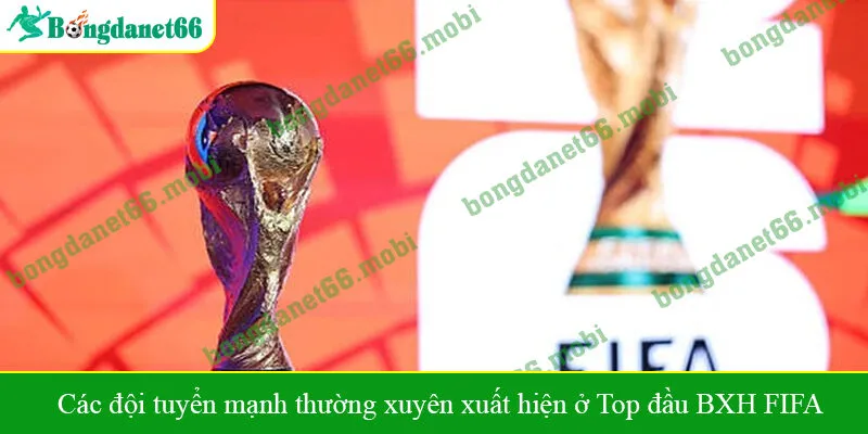 Các đội tuyển mạnh thường xuyên xuất hiện ở Top đầu BXH FIFA